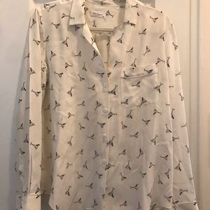 equipment printed button down